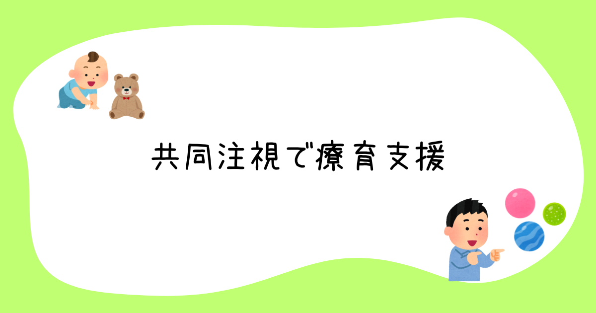 【支援事例】共同注視を遊びに取り入れる