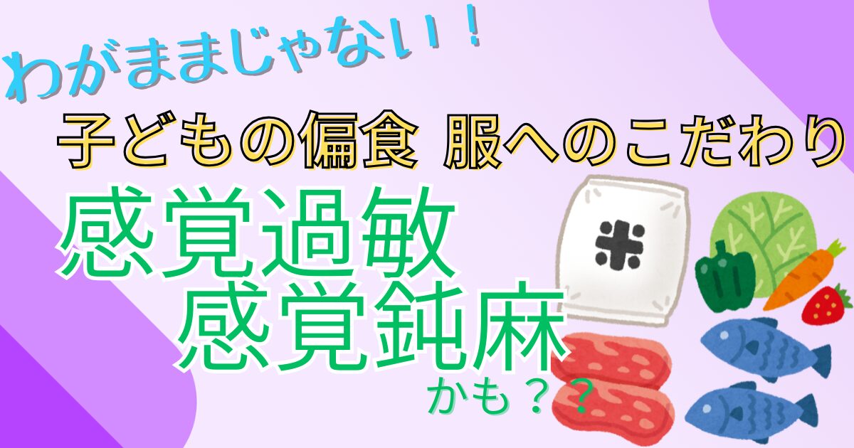 【わがままじゃない！】偏食・上着を着ない…それって感覚過敏かも！１０分で学ぶ子育てや支援のポイントは？